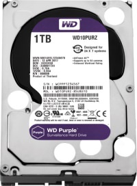 HDD_PC-3.5 1TB W.DIJITAL 5400RPM 64MB SATA3 6GB/S HDD 7X24(WD10PURZ) - 1